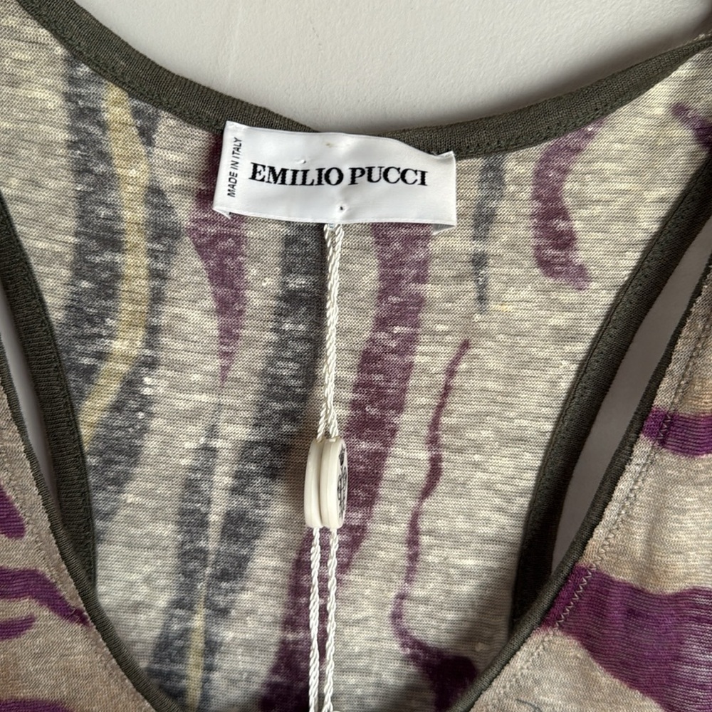 NEW EMILIO PUCCI LINEN MAXI DRESS 10 - Picture 4 of 13